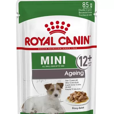 Mini Ageing comida húmeda para perro en edad avanzada de razas tamaño pequeno 12 x 85 g