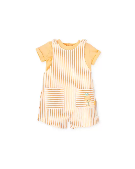 Clementine Striped Sun-Suit & Tee Set | The "Sweet Summer" Essential