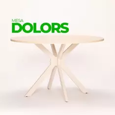 DOLORS taula rodona fixa