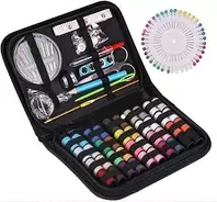 128 Pieces Sewing Kit with Case, Portable Sewing Supplies for Home Travelers Adults Beginners Emergencies Contains Thread, Scissors, Needles, Tape Measure
