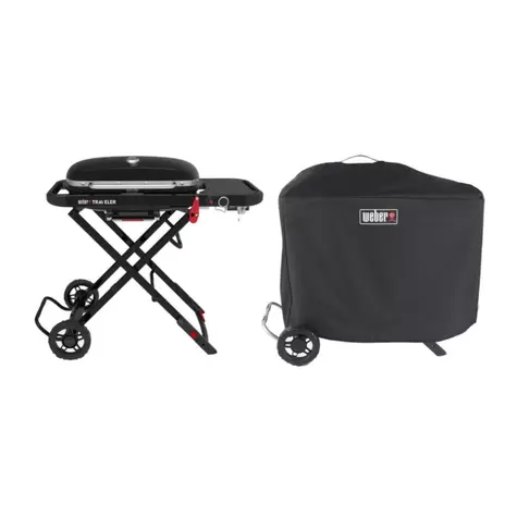 Barbacoa de gas Weber Traveler Compact + funda