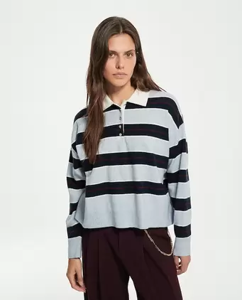 Jersey cuello polo rayas