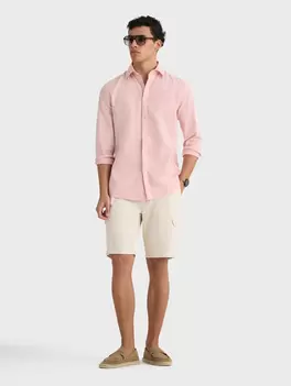 CAMISA LINO GD SALMÓN
