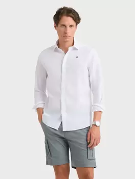 CAMISA LINO CHAMBRAY BLANCO
