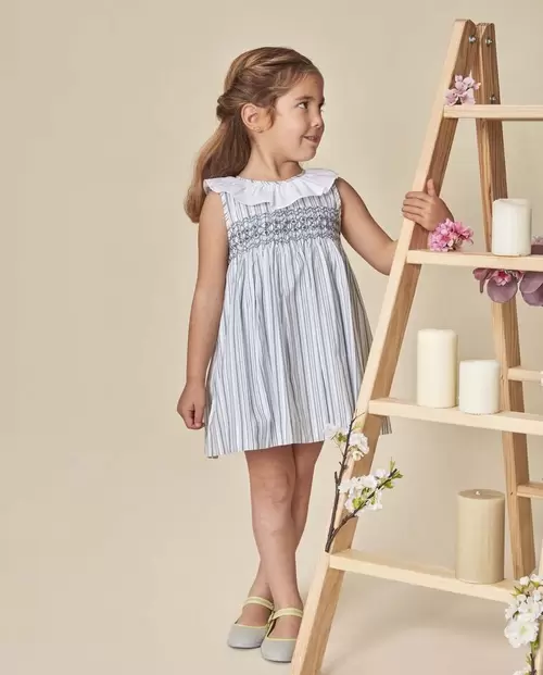 Vestido smock blanco