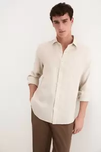 Camisa lino lisa
