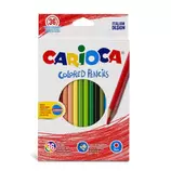 Carioca Caja con 36 lápices de colores, cuerpo hexagonal lacado, mina resistente (A30000036)