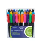 Bismark Set 30 Rotuladores Punta 3mm Colores Surtidos