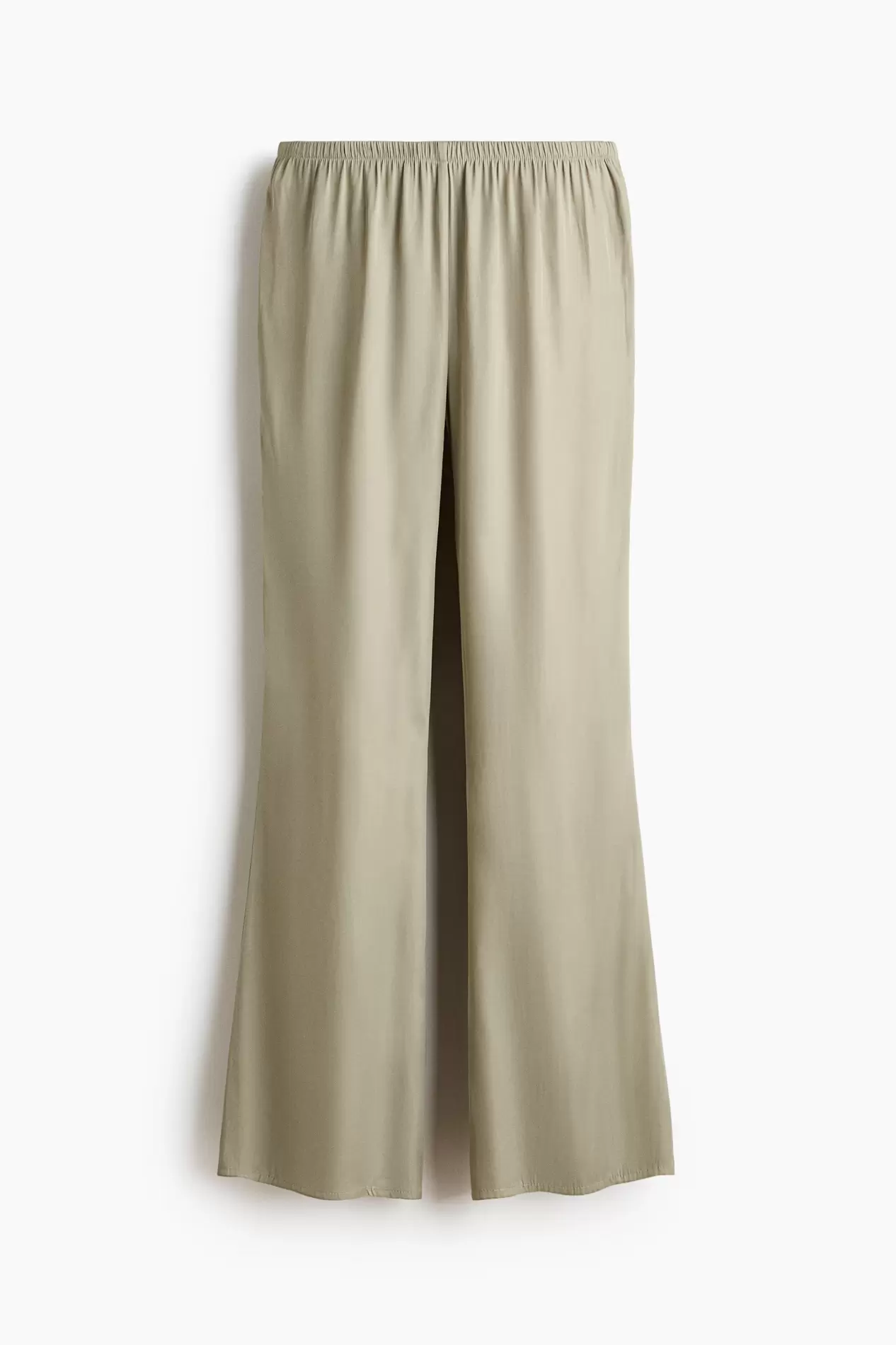 Pantalón acampanado de satén