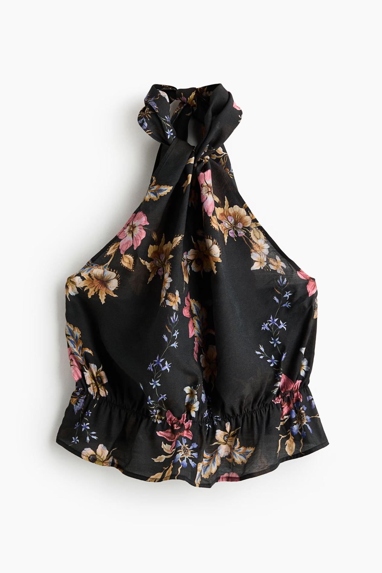 Top halter en mezcla de viscosa