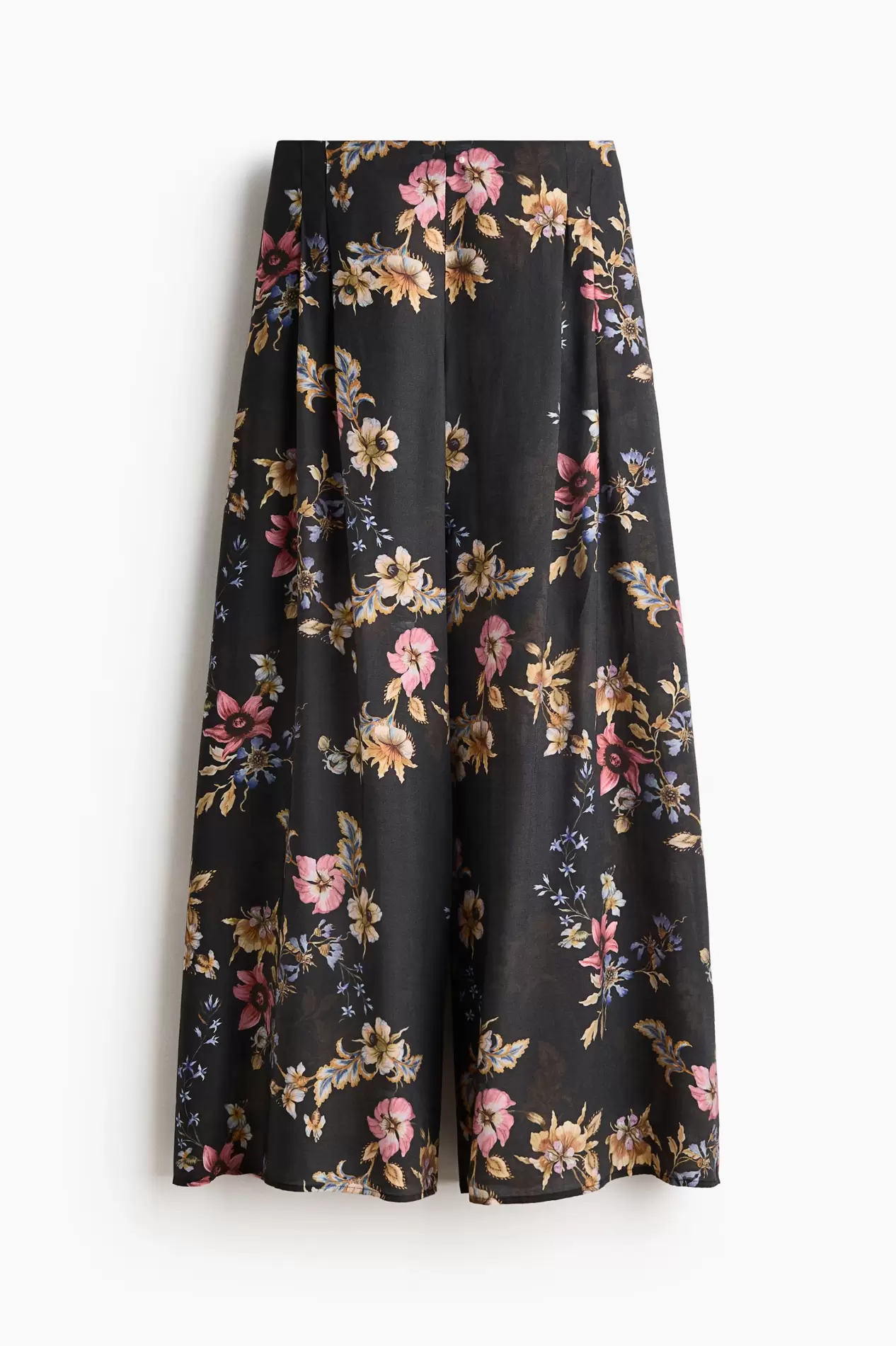 Pantalón amplio en mezcla de viscosa