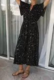 LONG FLORAL PRINT DRESS