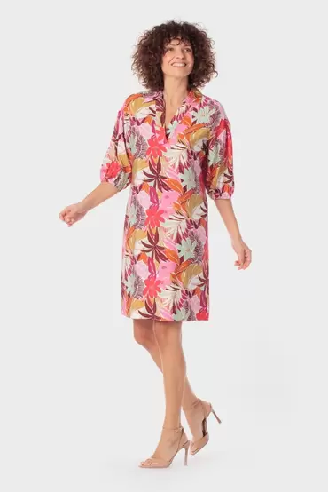 Vestido estampado flores