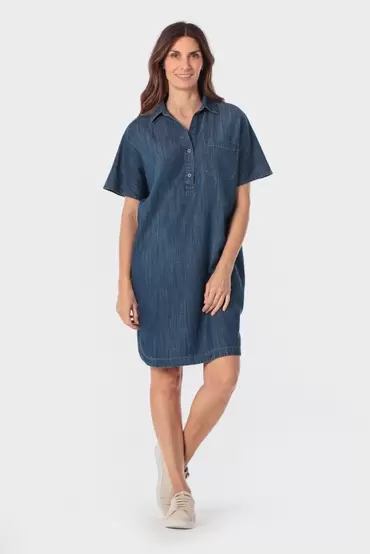 Vestido chambray