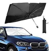 Car Windshield Umbrella, Folding Cover, Flexible Axis, Car Window Sunshade, Suitable for Most Cars (53" L x 31" W)