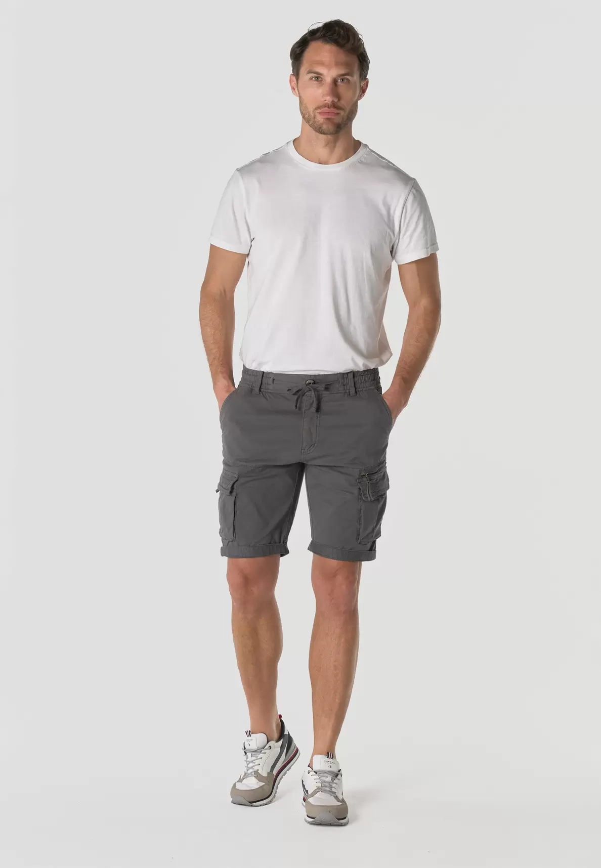 Men's Cotton Relaxed Cargo Bermuda Shorts - Koroshi