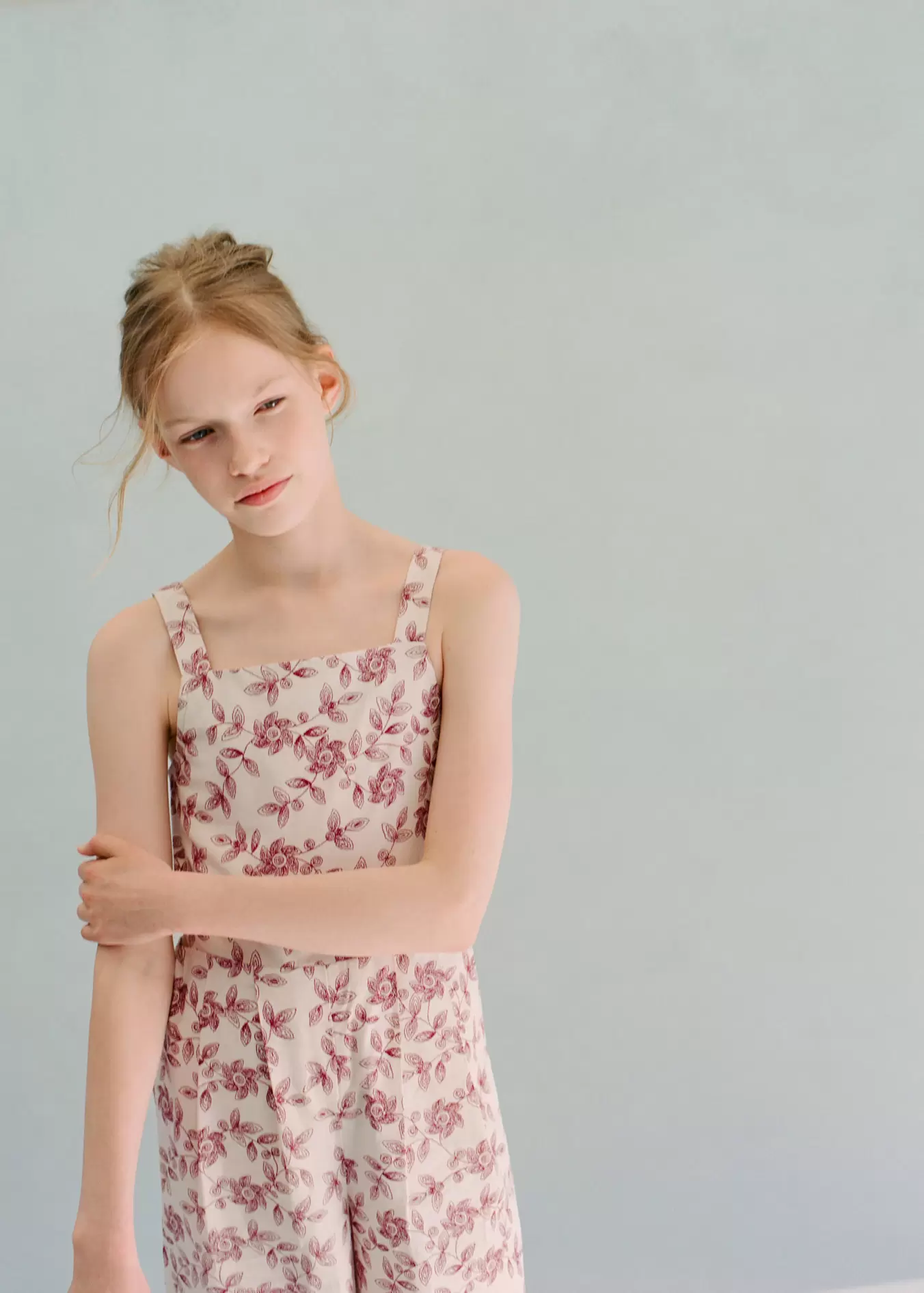 Mono algodón estampado floral