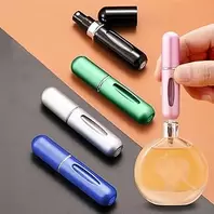 5 Pack Mini Refillable Perfume Bottles with Portable Size Travel Atomizer