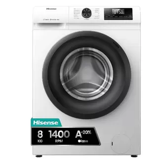 Lavadora 8kg 1400rpm Hisense WF1Q8041BW Blanco Clase A -20%