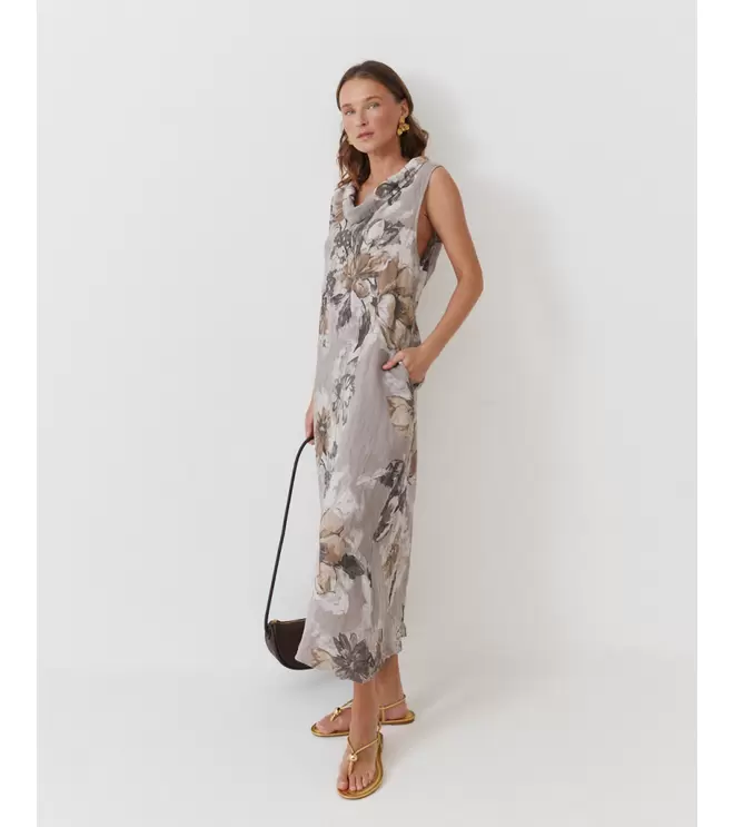 VESTIDO LINO ESTAMPADO