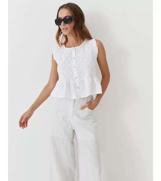 TOP NIDO ABEJA PEPLUM BORDADO