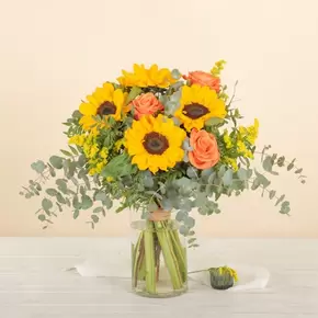 Girasoles y Rosas