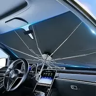 Foldable Sun Shade for Windshield, Reflective Window Cover for Car Front Window, Interior Thermal Insulation Protection, for Sedan Car, SUV Windshield, 140 cm x 79 cm