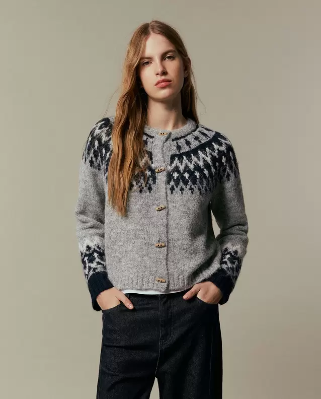Chaqueta corta alpino trimming