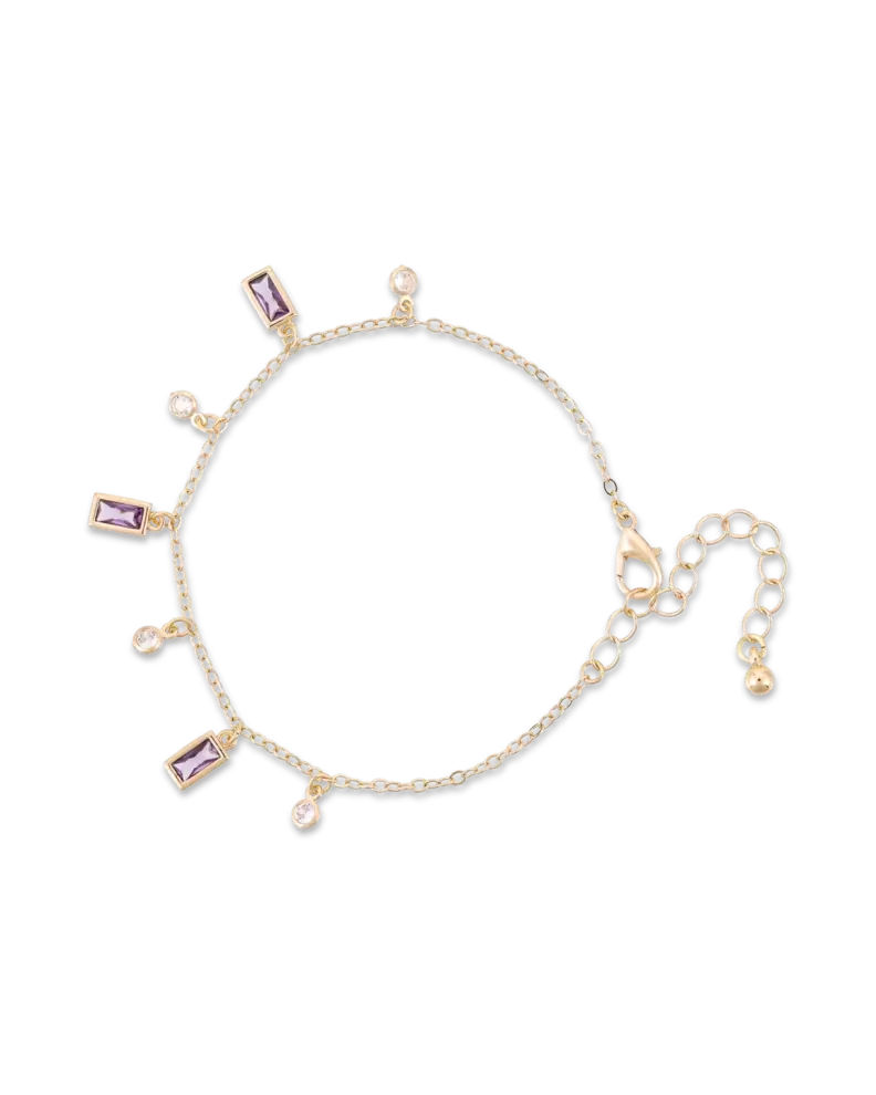 Armband - Lilac Rectangles