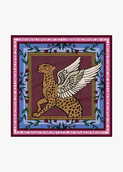 Winged Tiger Scarf 90x90cm