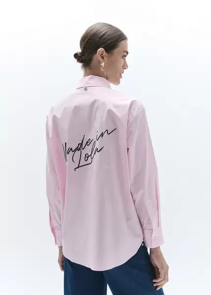 Poplin Shirt with Patches