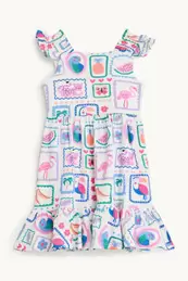 Animales, frutas y flores - vestido