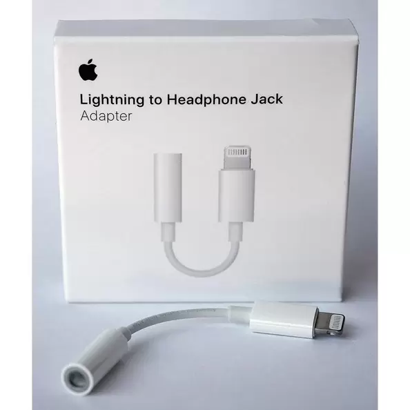 Auténtico adaptador de conector Apple Lightning a auriculares de 3,5 mm - blanco MMX62AM/A