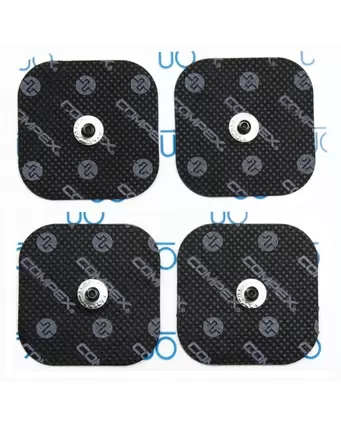 Pack de 4 electrodos EasySnap Performance 5x5 cm 1 snap Compex