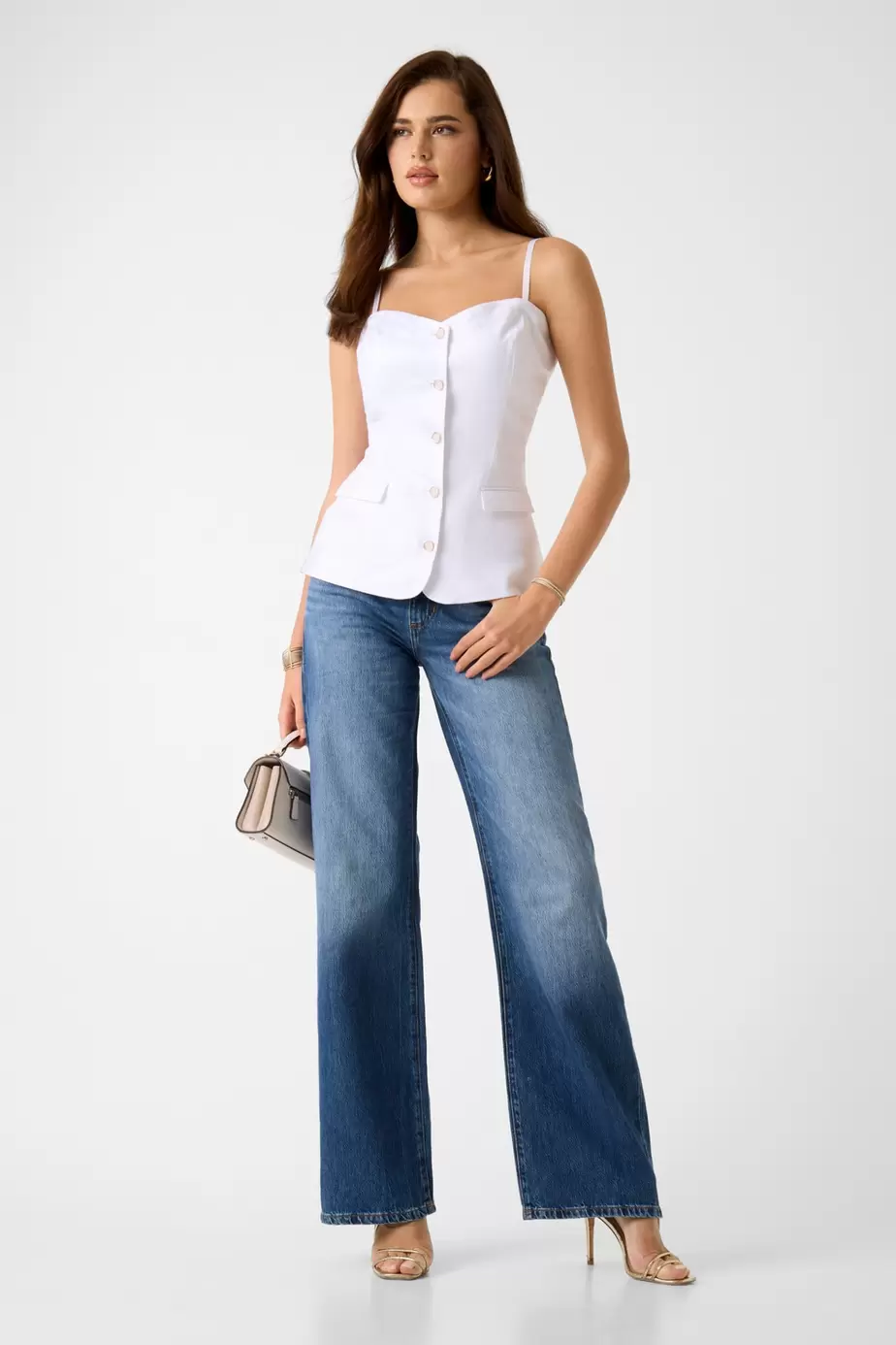 Jeans relaxed de tiro bajo