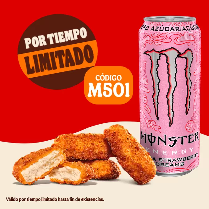 Monster Ultra Strawberry + 4 Nuggets