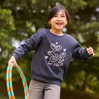 Sudadera de felpa con diseño niña