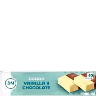 Helado vainilla y chocolate bloque 1 l