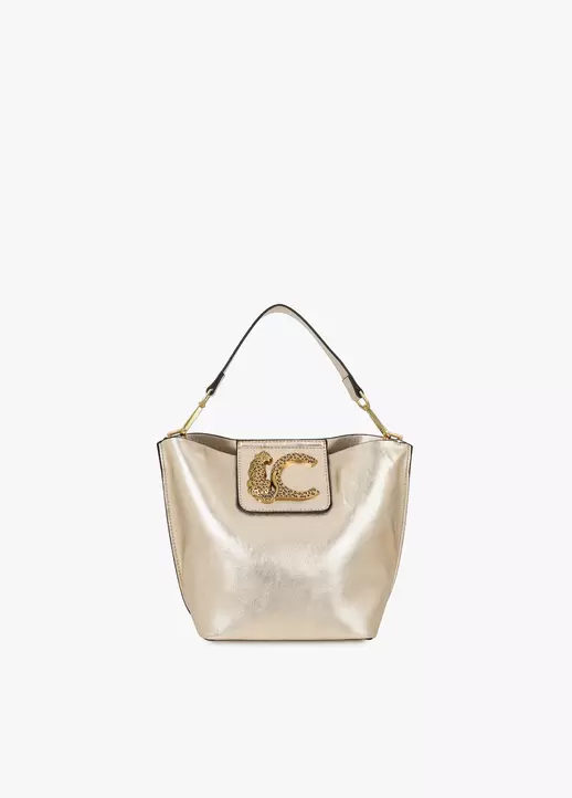Crossbody Bag with Chain Detail and Leopard Logo
