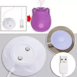 Adaptador cargador juguete Adorime Rose USB magnético cable de carga rápida para rosa.