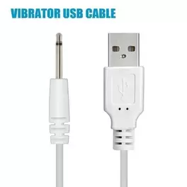 Cable Cargador USB DC 2.5mm para Masajeador y Vibrador Recargable USB
