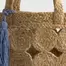 Borsa mare in fibra naturale con pompon