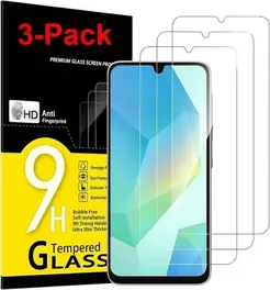 Paquete de 3 protectores de pantalla de vidrio templado transparente para NUEVO Samsung Galaxy A17 5G 2025