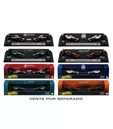 HOT WHEELS PREMIUN PACK 2 F1 SURTIDOS 1 UNIDAD