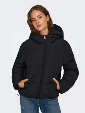 ONLY ONLJUTA Chaqueta corta acolchada - Black - 15365799