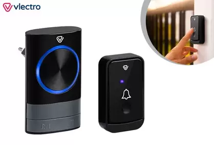 Timbre inalámbrico con 1 o 2 receptores enchufables