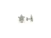 Pendientes plata 925mm con circonita