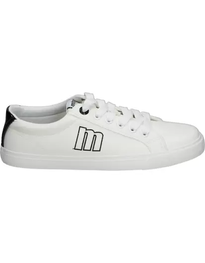 Zapatillas Mustang Aria 60615 blancas y negras para mujer