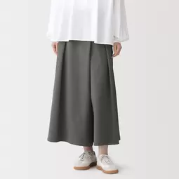 Pantalones tipo hakama para mujer