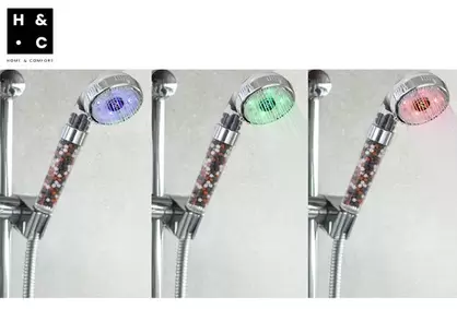Ducha LED purificadora con indicador de temperatura
